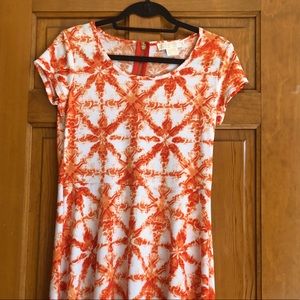 Orange and white Michael Kors dress